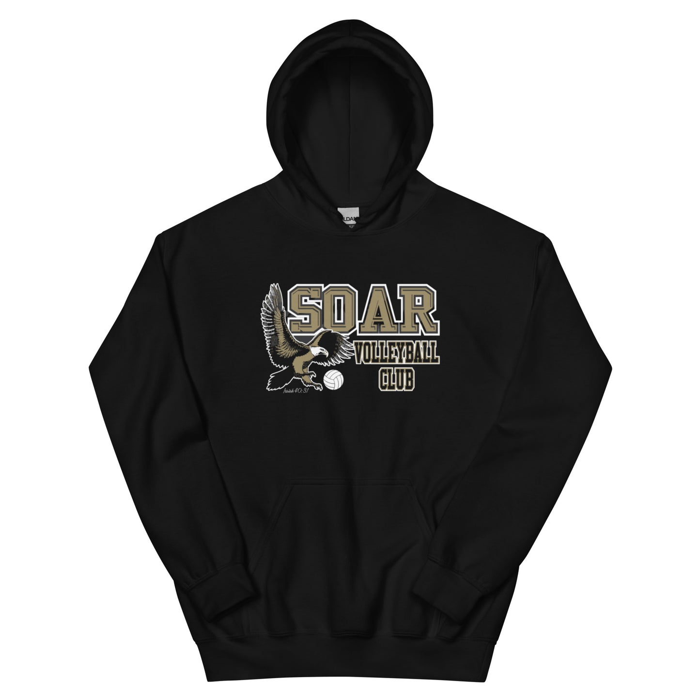Soar Volleyball Hoodie (Front and Back)