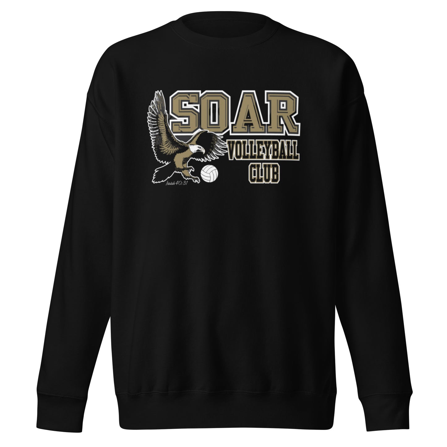 Soar Volleyball Crewneck Sweatshirt (Front and Back)