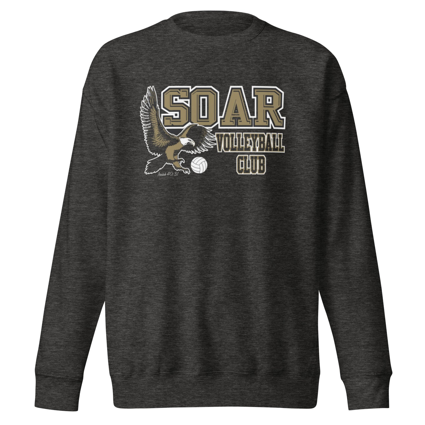 Soar Volleyball Crewneck Sweatshirt (Front and Back)